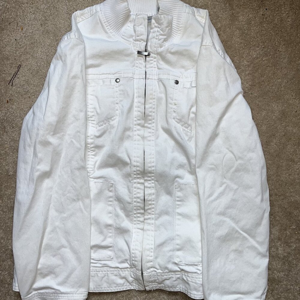 Chico's Cotton Zip-Up Jacket